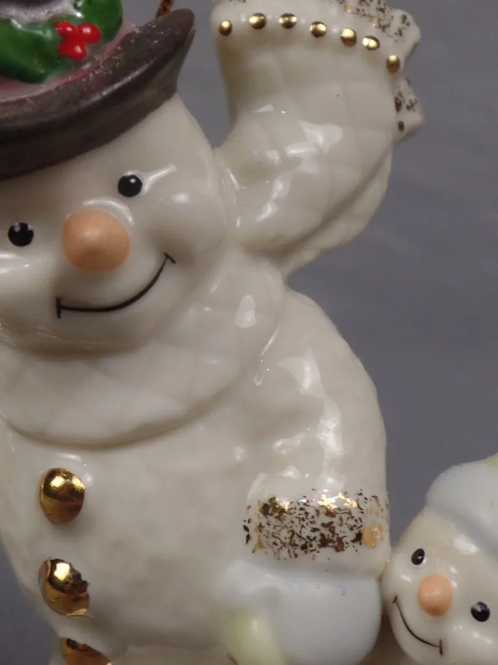 Lenox Ornament Snowman Practice Makes Perfect Exclusive Edition Ice Skaters 2000